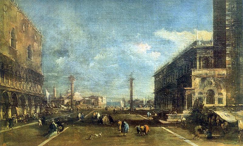 Francesco Guardi The Little Square of St. Marcus